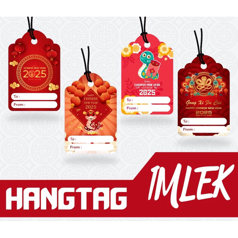 

HANGTAG/HANGTAG IMLEK/HANGTAG CHINESE NEW YEAR/GIFT TAG IMLEK