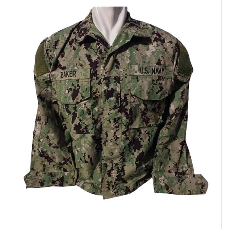 Kemeja BDU PDL Loreng AOR Digital US Navy Amerika full patch