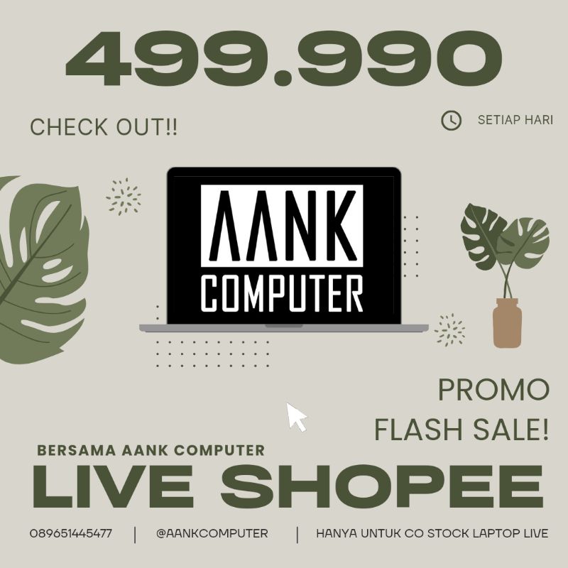 Laptop CO Live Asus minus hp Notebook Lenovo ultrabook Dell komputer