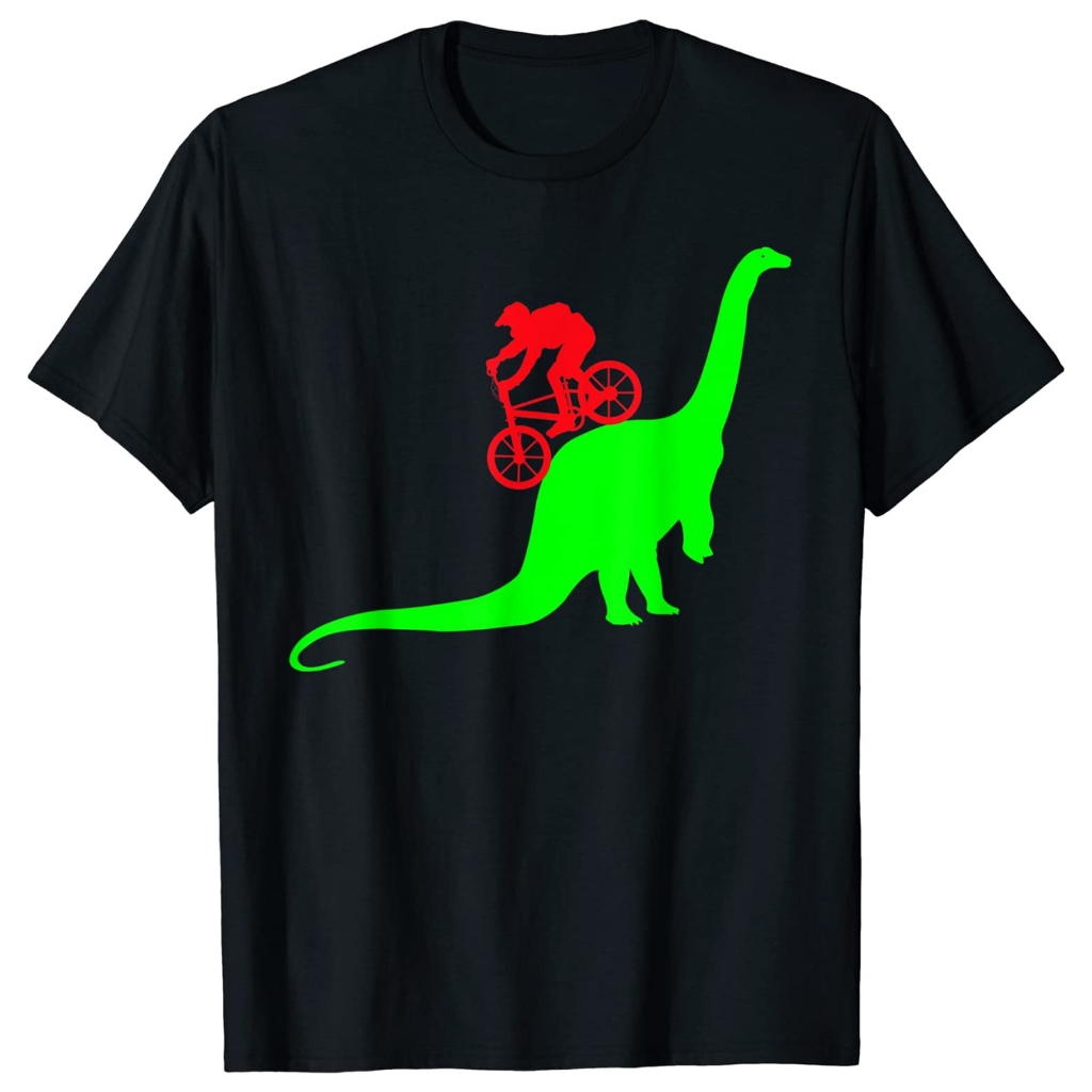 Kaos Sepeda BMX Dinosaurus BMX-ramp Sepeda BMX Bersepeda Bersepeda BMX Hitam