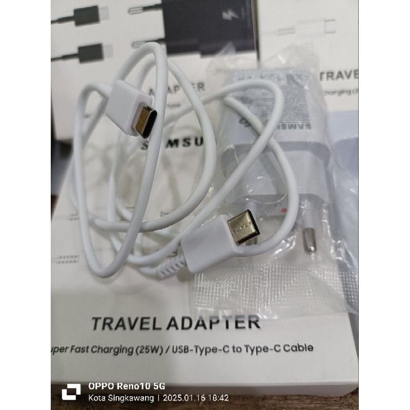 Charger samsung galaxi a30 /a50/a31/a51/a52/m20/Casan samsung 25w ori/Charger samsung 25w/Pengecas s