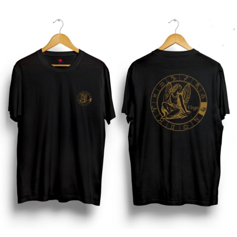 Baju kaos virgo zodiak kaos dewasa unisex pria wanita terlaris | Ligar24 tshirt