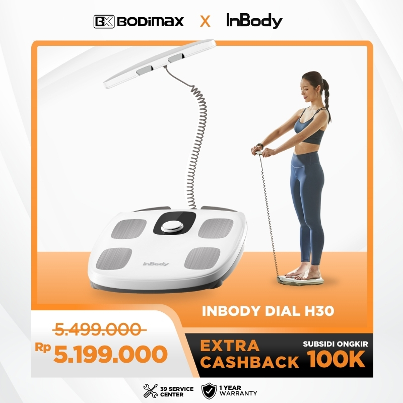 Bodimax x InBody Dial H30 Timbangan Badan Digital Pengukur Body Scale 150 kg Akurat dengan Teknologi DSM-BIA