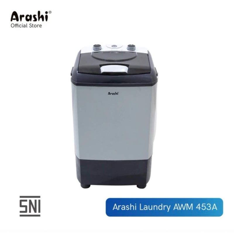 Mesin Cuci Portable Arashi AWM 453A 4.5Kg / Mesin Cuci Murah Arashi