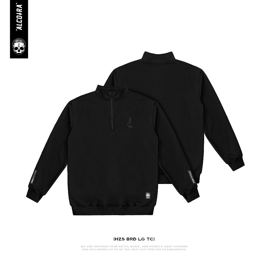 HZS BRD LG TC // HALF ZIPPER SWEATER BORDIR LOGO TC // SWEATER ALCOTRA