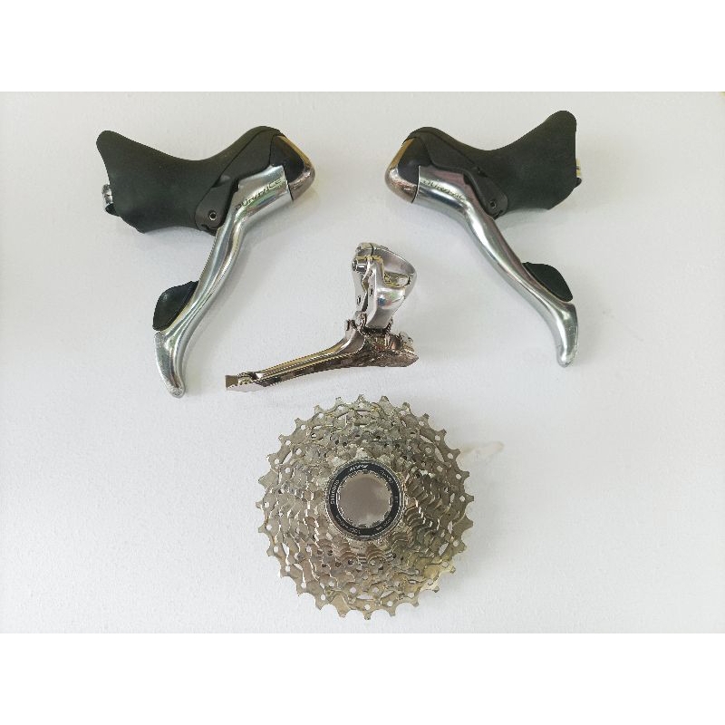 Mini groupset Duraace 10 speed 7800 2x10 speed Brifter dan FD Mix sprocket 105 CS-5700 10 speed 11-2