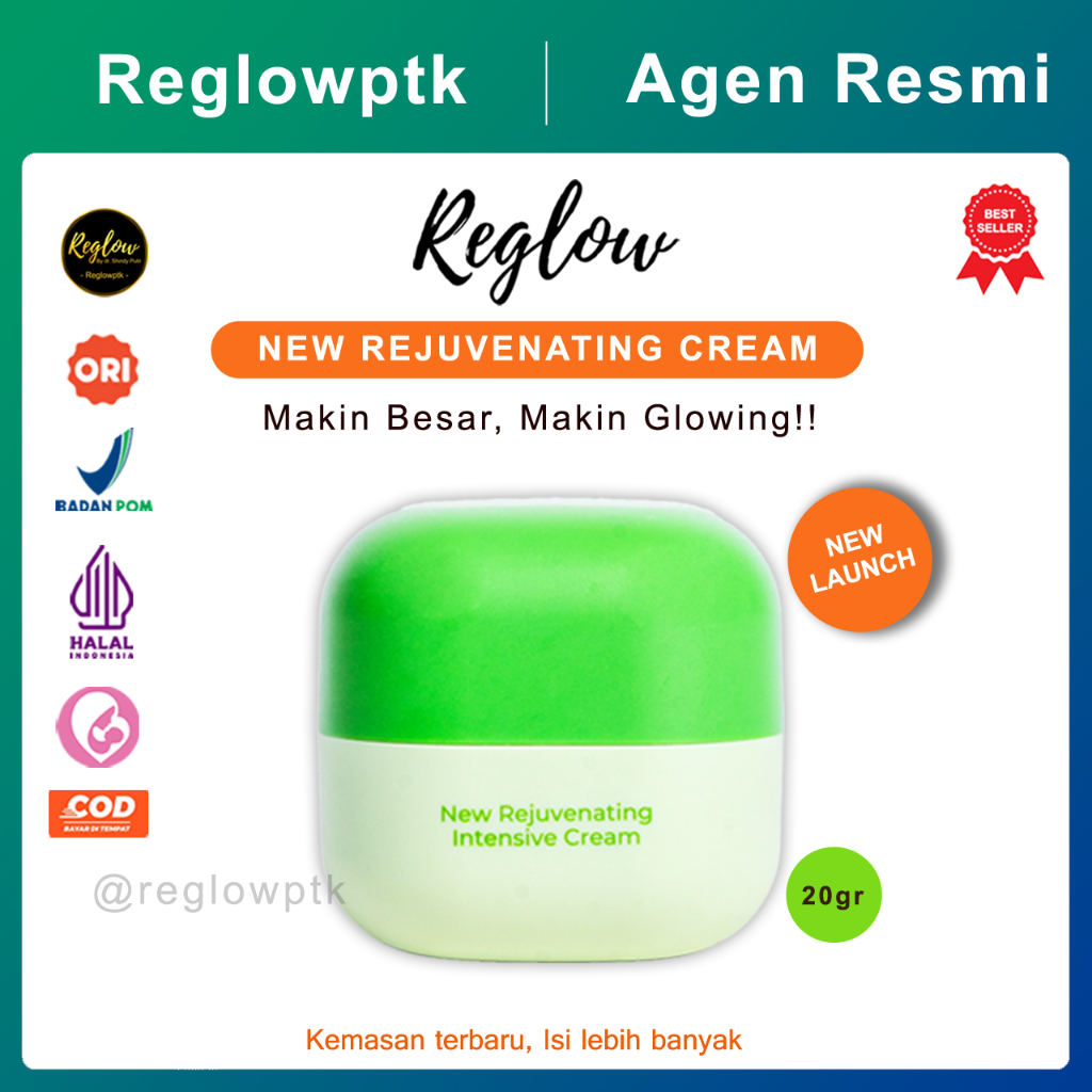 REGLOW SKINCARE ORIGINAL REJUVENATING INTENSIVE CREAM BPOM HALAL BY DR SHINDY PUTRI UNTUK FLEK HITAM