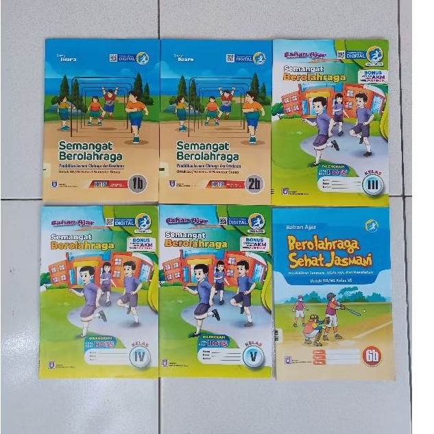 Buku LKS Pendidikan Jasmani, Olahraga, dan Kesehatan PJOK Penjas Kelas 1,2,3,4,5,6 SD/MI Kurikulum 2