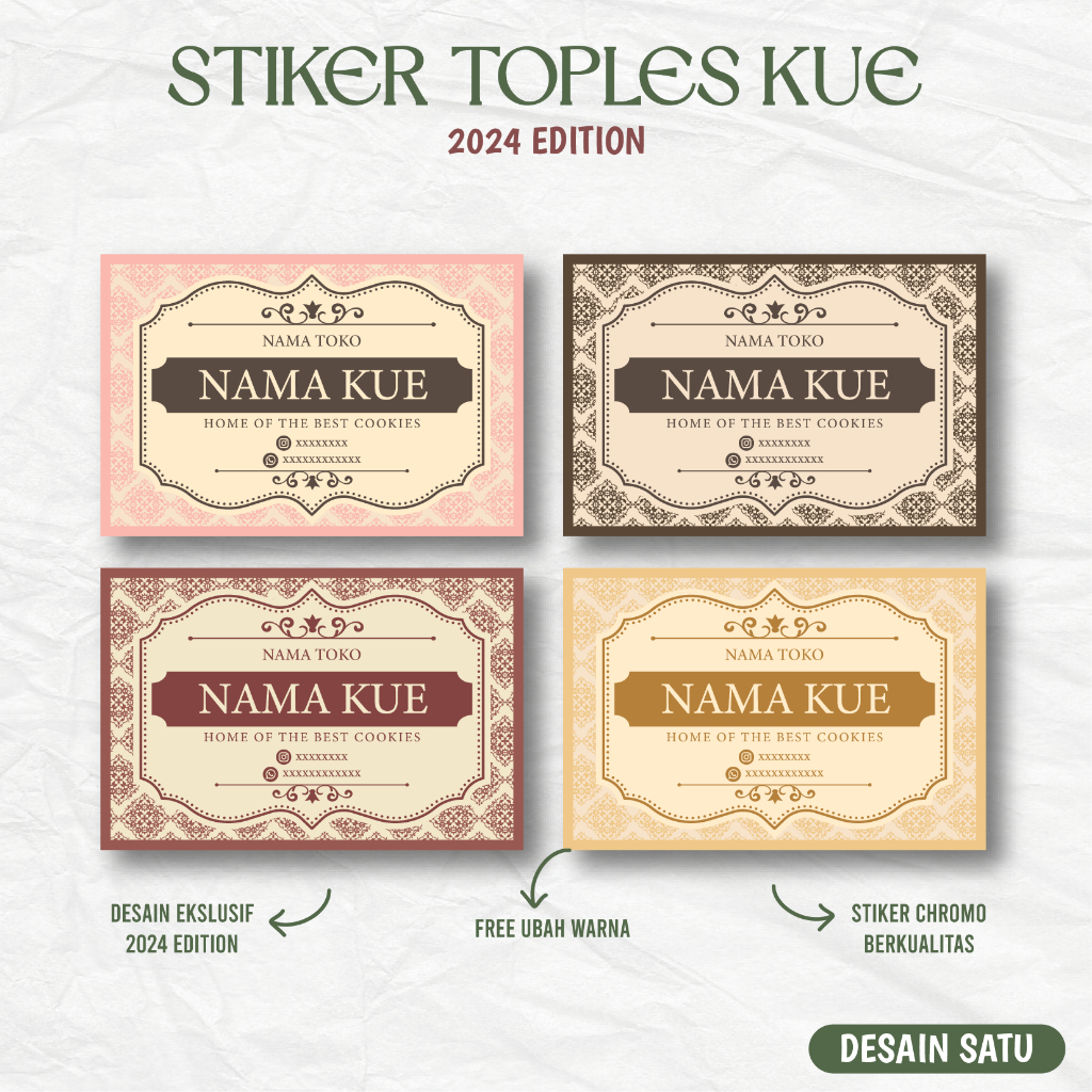 

Stiker Toples Kue Lebaran / Stiker Label Kemasan / Stiker Makanan by Odmene 3.0