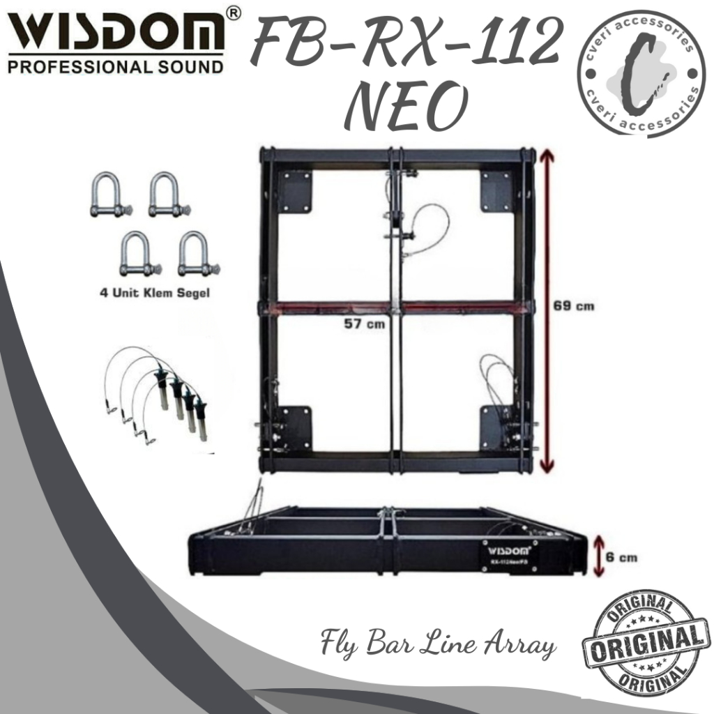 Wisdom Fly Bar Line Array RX-112 Gantungan Line Array Wisdom RX112