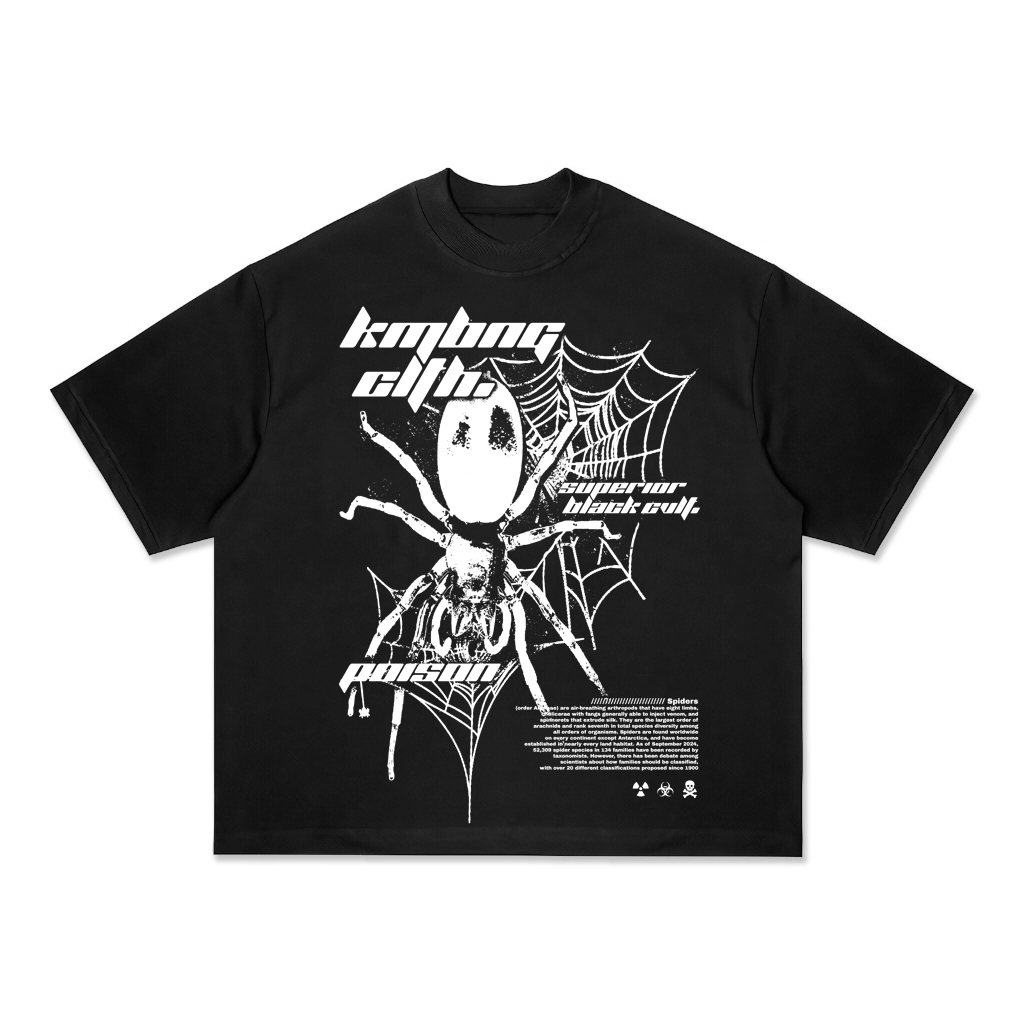 KMBNGCLTH OVERSIZED BOXY T-SHIRT - POISON