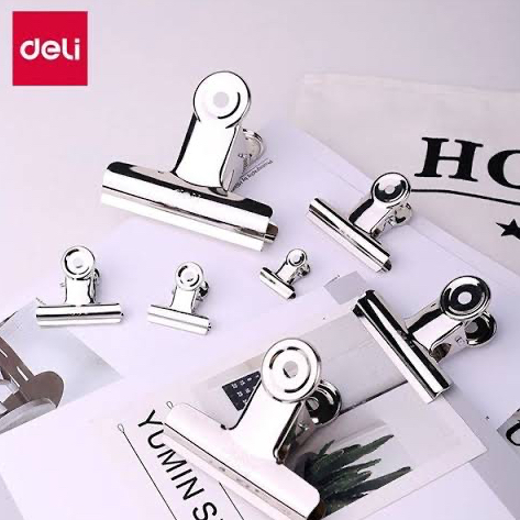 

[PAK/6PCS] DELI Metal Round Clip Klip Kertas Besi