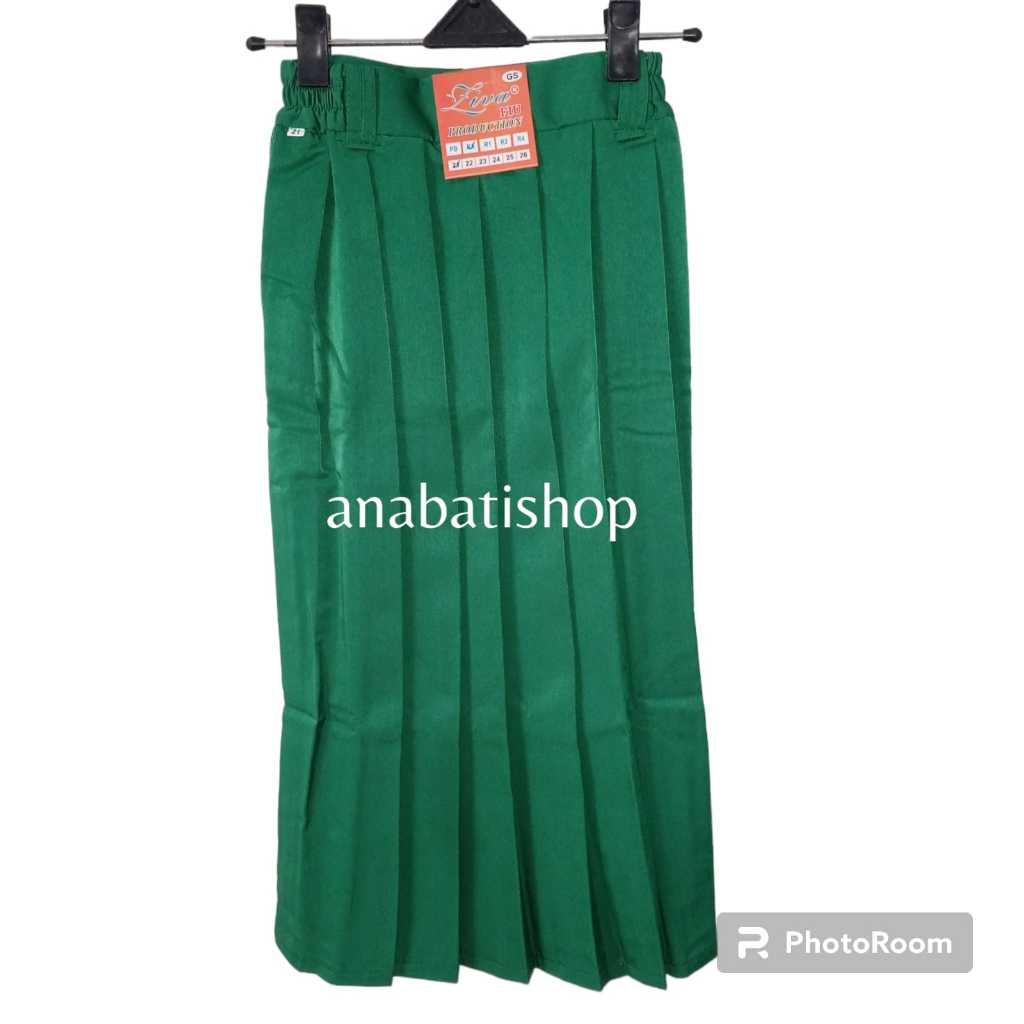 Seragam Sekolah SD Rok Panjang Sekolah SD Perempuan Rok Panjang Rempel Lipit Merah Coklat Hitam Puti