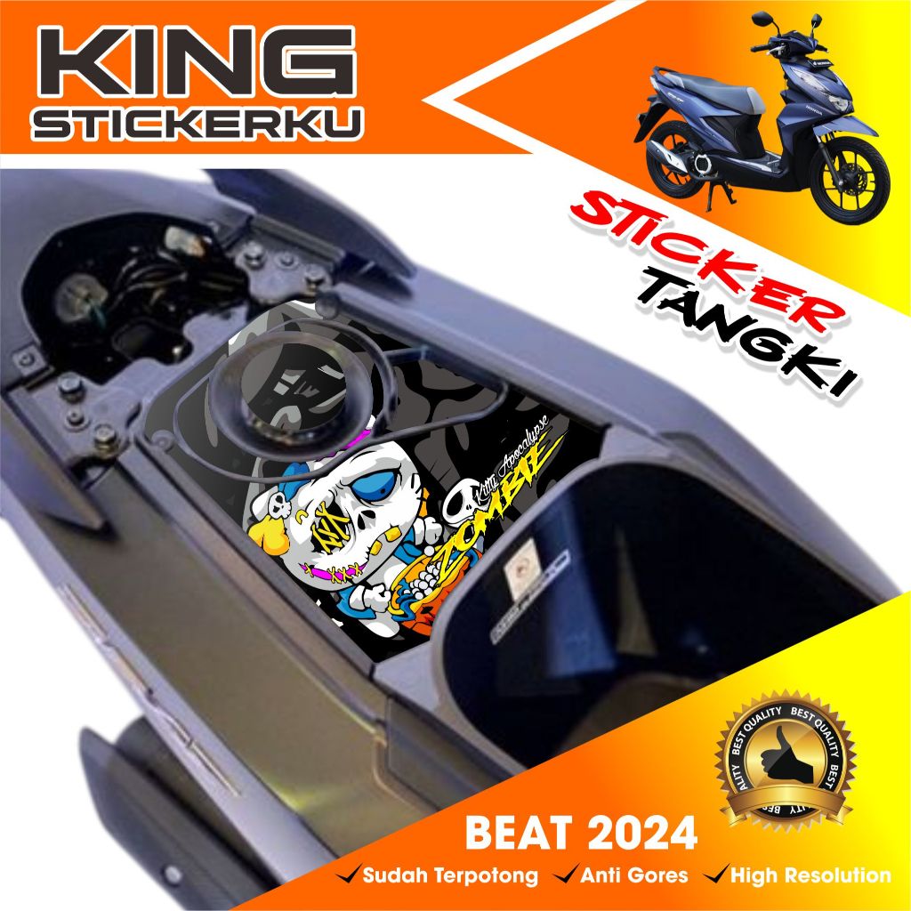 Stiker Tangki BEAT DELUXE 2020-2024 Stiker Tangki bensin BEAT STREET NEW