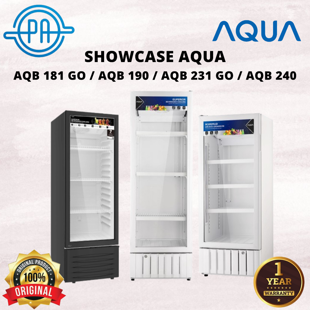SHOWCASE AQUA AQB 181 GO / AQB-190 / AQB 231 GO / AQB-240 GARANSI RESMI 231GO / 181GO