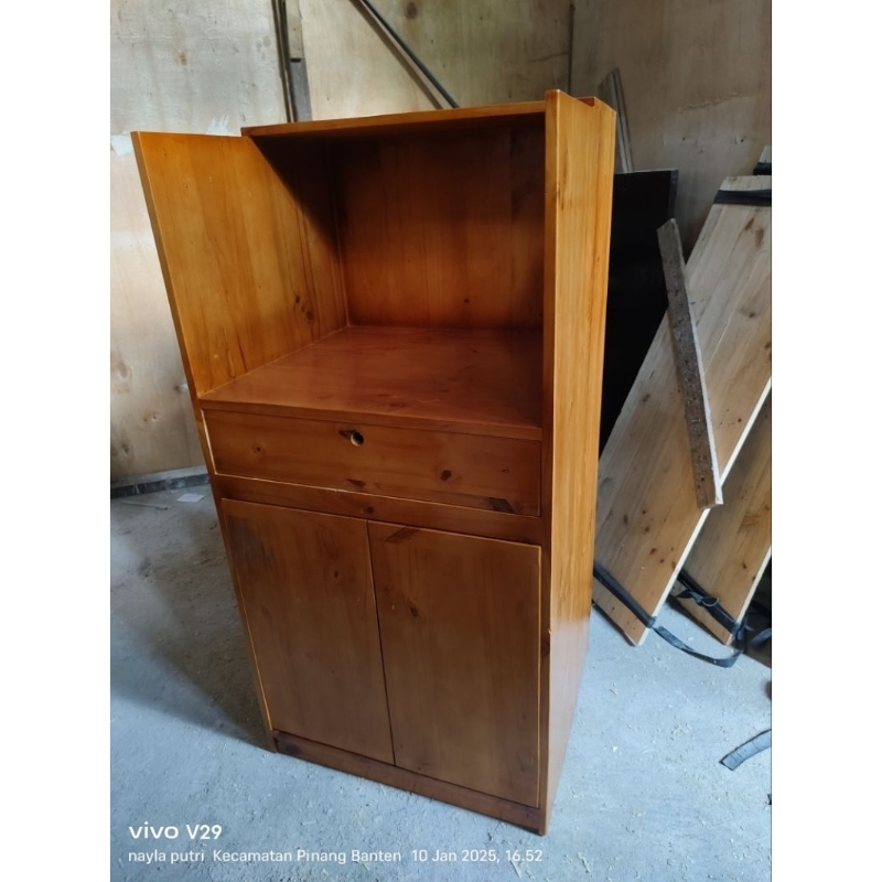 meja laci meja kasir full kayu jati belanda