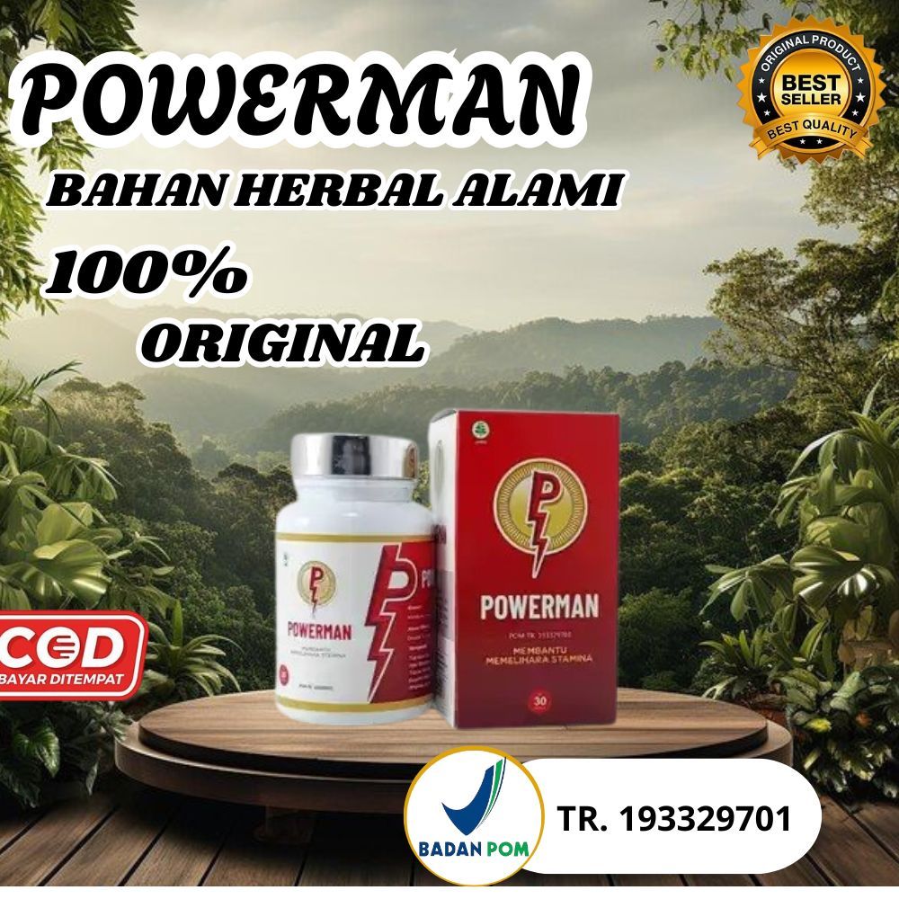 (BPOM)POWERMAN OBAT KUAT HERBAL STAMINA PRIA
