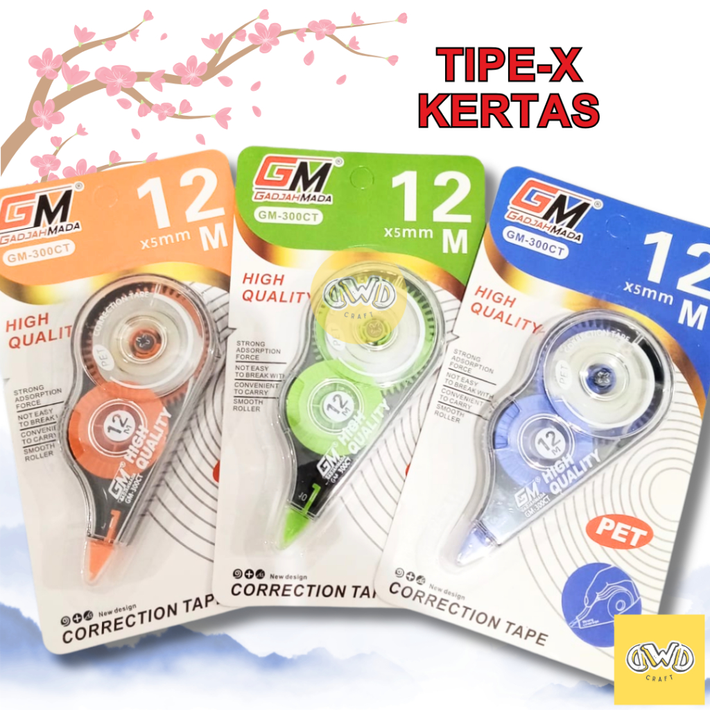 

Tip ex KERTAS / panjang 12 Meter