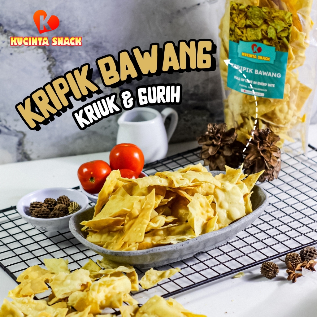 

Keripik Daun Bawang Kripik Pangsit 1 kg Krupuk Renyah Gurih By Kucinta Snack