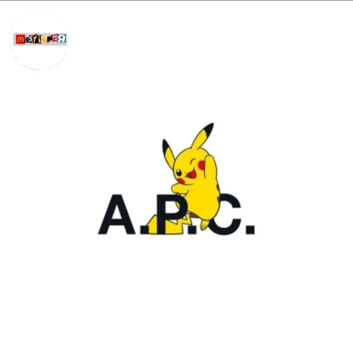 

sticker APC x Pokemon Pikachu graphic logo diecut stiker