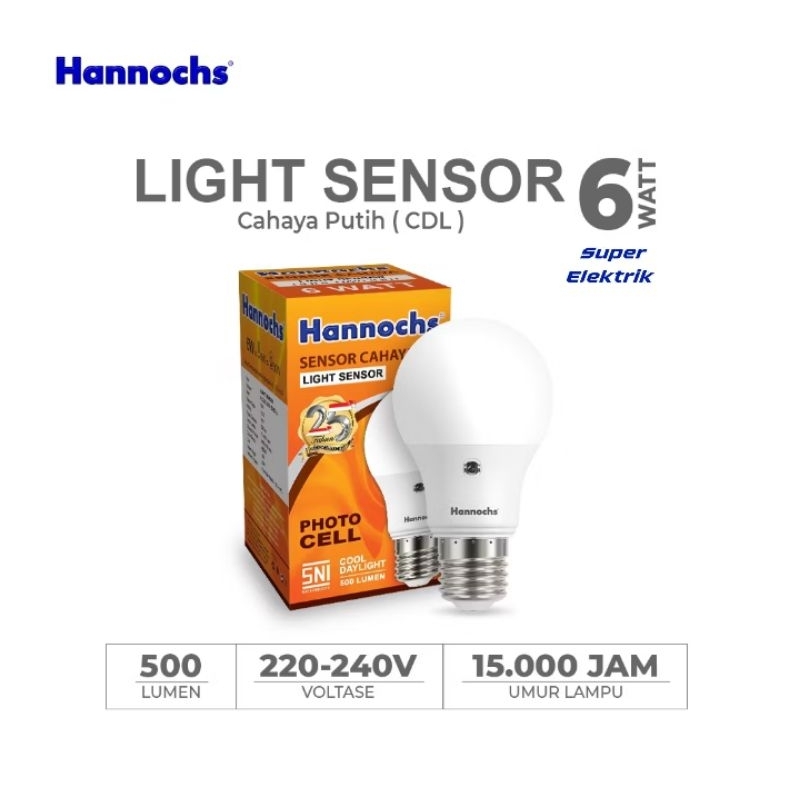 Lampu LED SENSOR HANNOCH LED LIGHT SENSOR CAHAYA MATAHARI CAHAYA SUPER TERANG