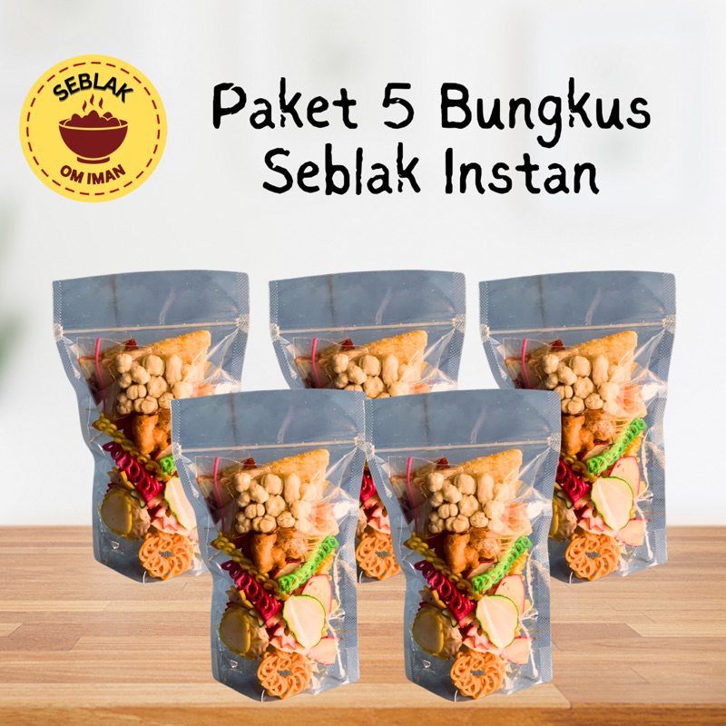 

Paket 5 Bungkus Seblak Instan Rasa Otentik Rumahan Food