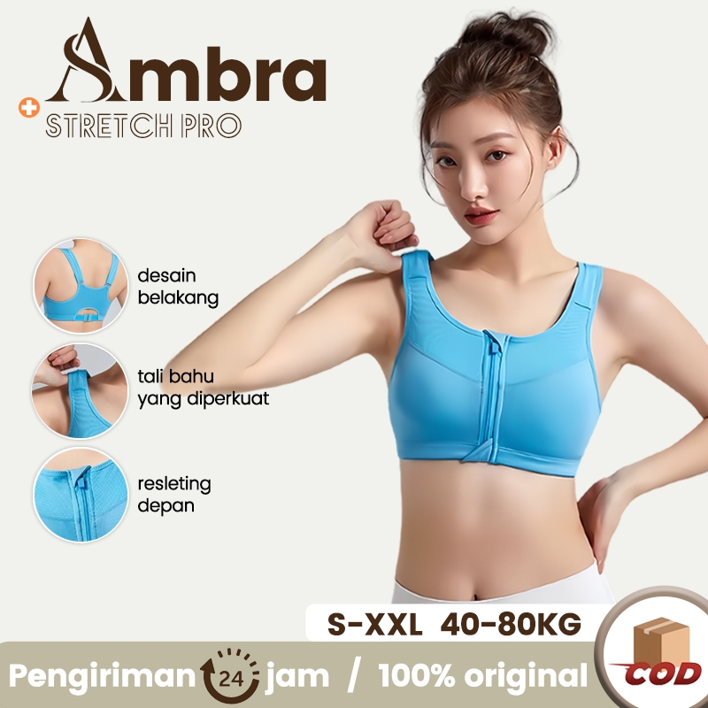 Bra Sport Wanita  Bh Kancing Depan Bra Resleting Depan Bh Kancing Depan Tanpa Kawat  Zipper  Untuk G