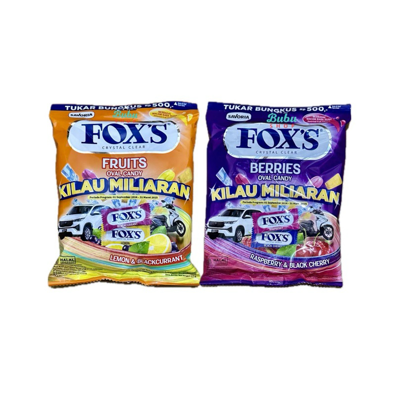 

Permen / Candy Fox fox’s 125 gram isi 24 pcs