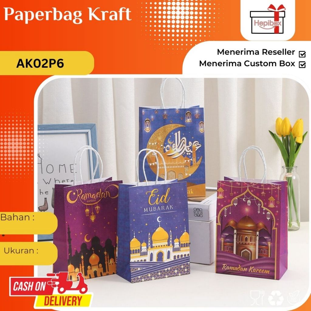 

Paper Bag Kraft Idul Fitri / Paper Bag Kraft Lebaran / Goodie Bag Idul Fitri / Goodie Bag Lebaran I AK02P6