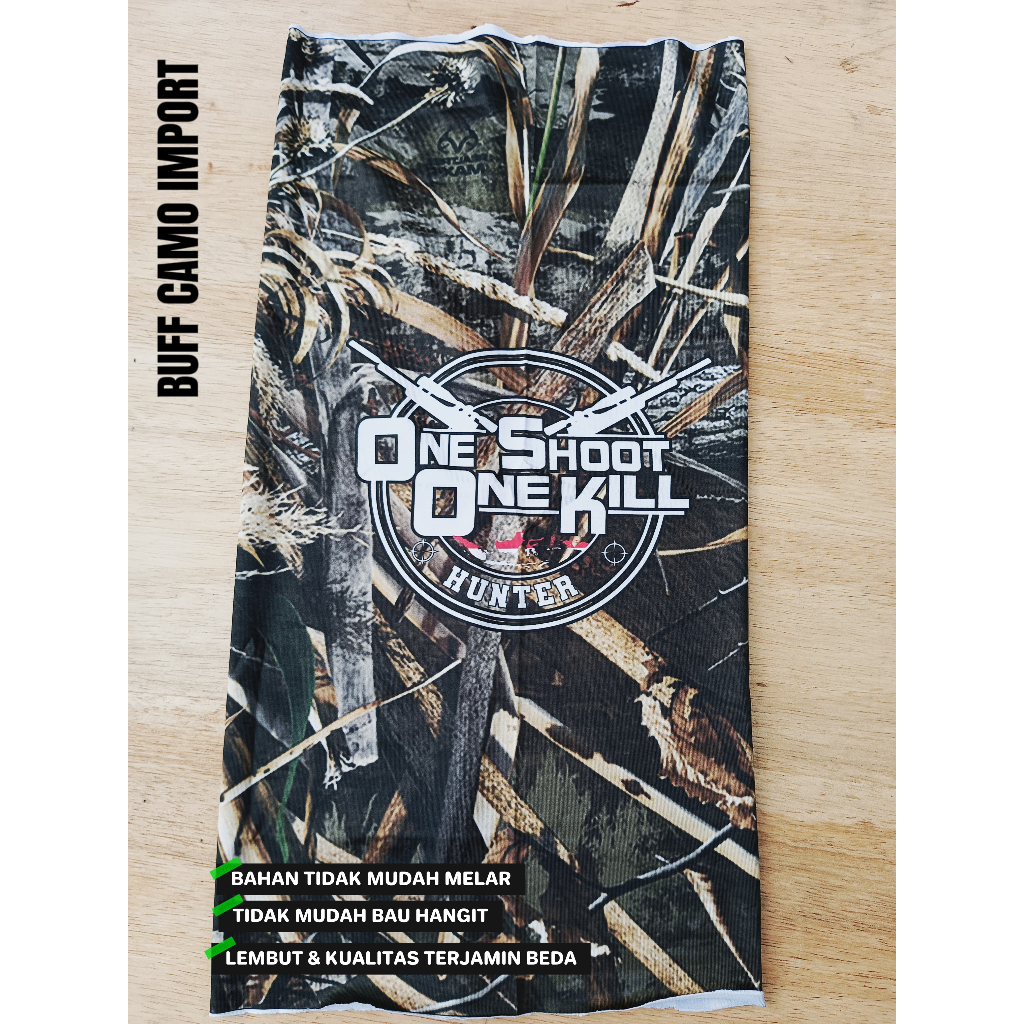 buff camo ori katun lembut / bandana camo / buff kamuflase katun / Masker Motor Baff Camoflage Multi