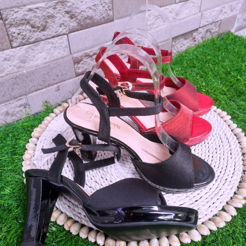 sendal heels tali 9cm premium
