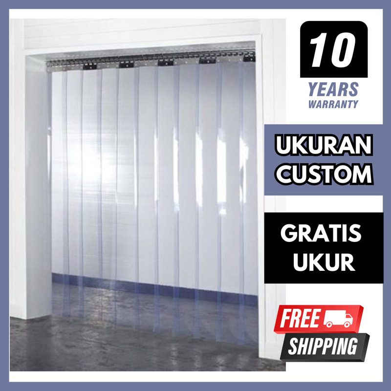 Tirai Plastik PVC Custom - Tirai Plastik PVC Bening Kuning - Gorden Pabrik - Tirai Pabrik - Tirai Gu