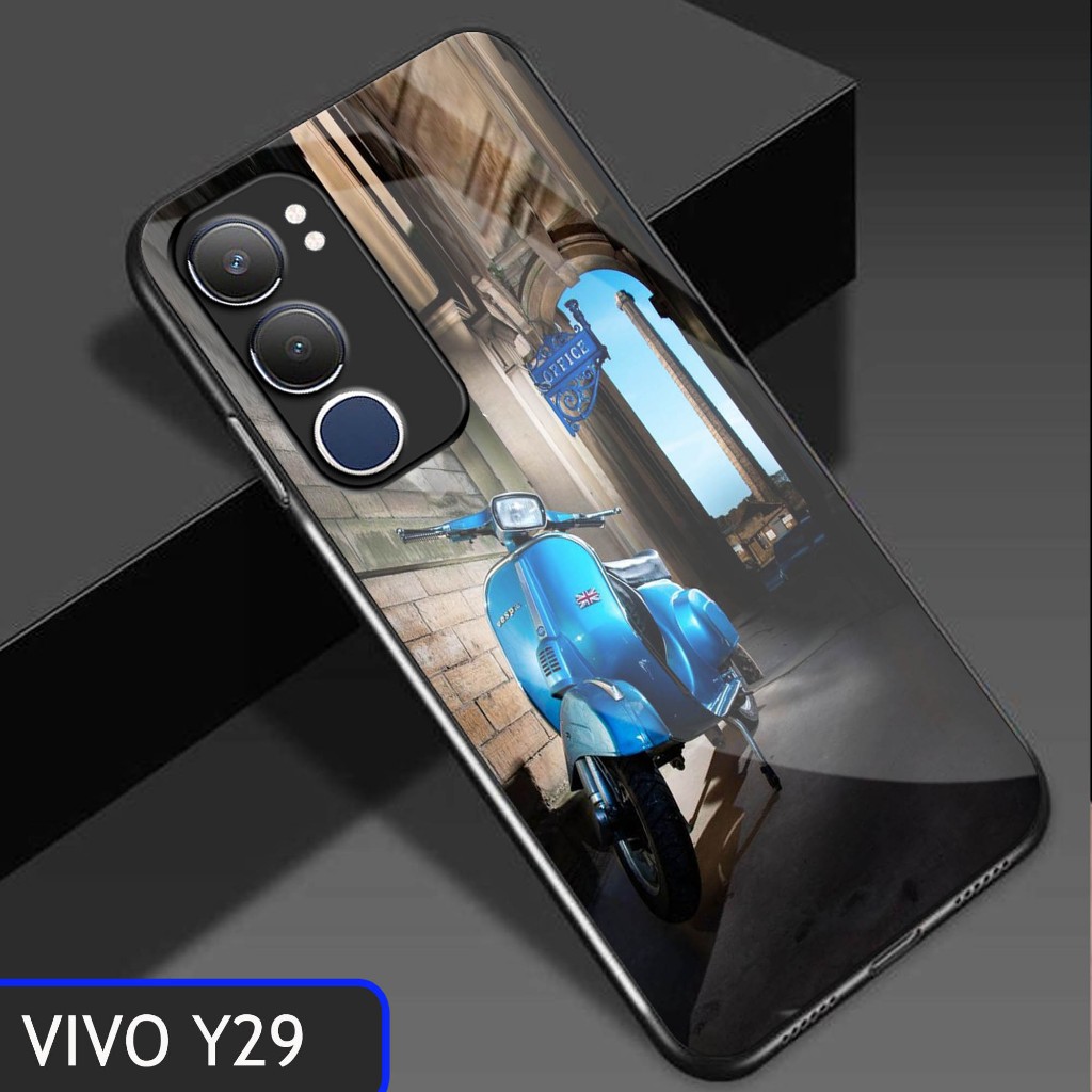 Softcase Glass Kaca Vivo Y29 - Casing Hp Vivo Y29 - Case Hp Vivo Y29 - Softcase Vivo Y29 Casing Hp -