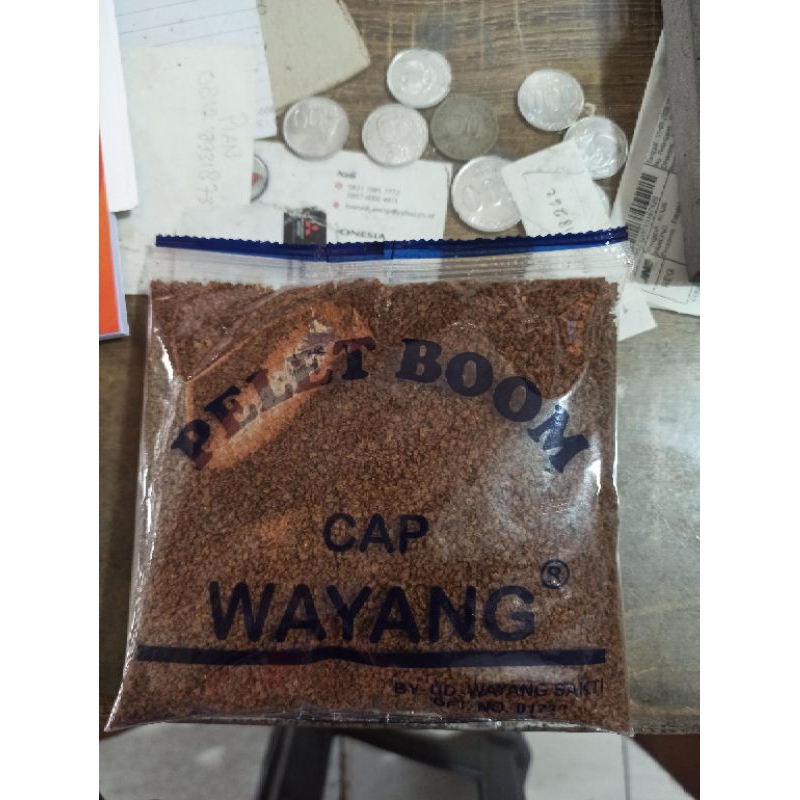 pelet bom cap wayang, pelet bom kecil cap wayang