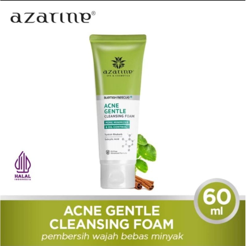 facial wash azarine gentle acne 60ml