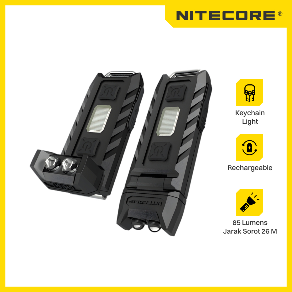NITECORE Dual Color LED USB Rechargeable Keychain Light - THUMB