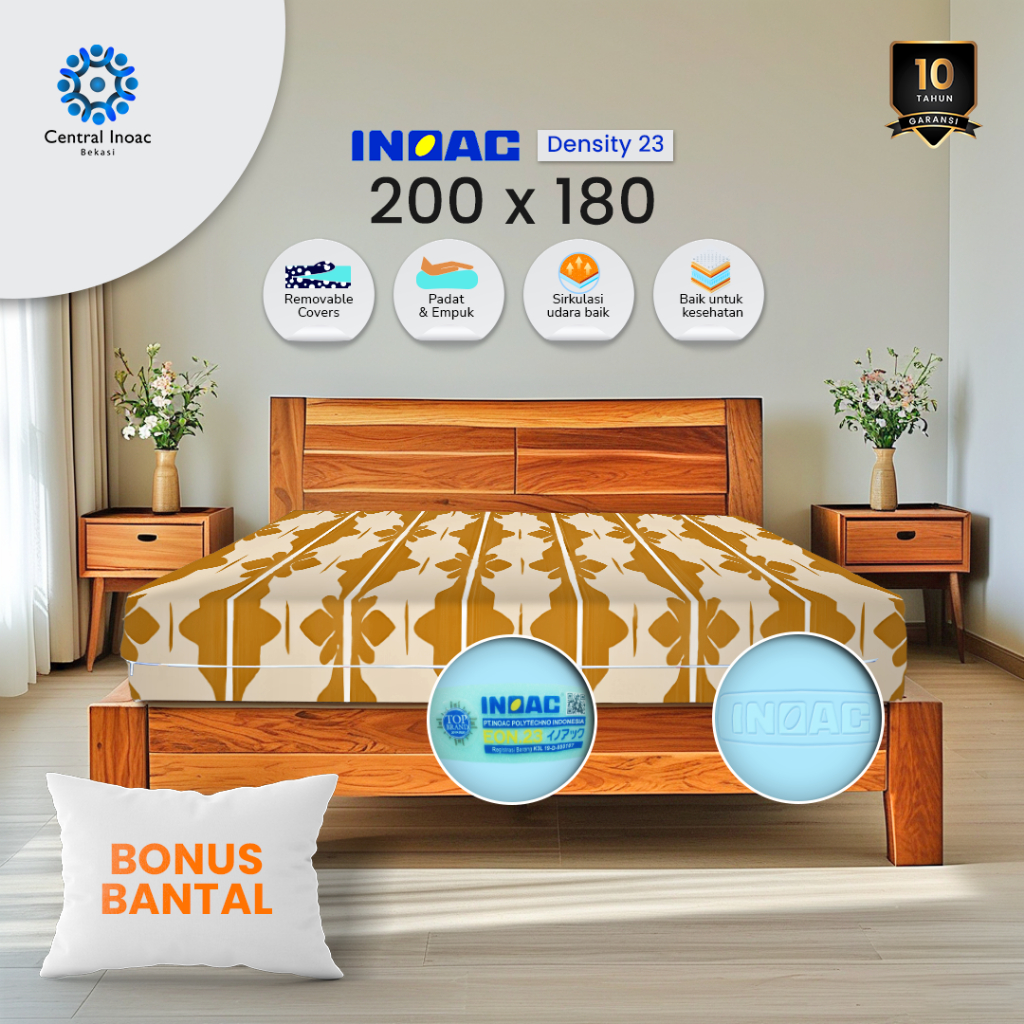 Kasur Busa Inoac EON D23 No. 1 Garansi 10 Tahun Original Busa Premium
