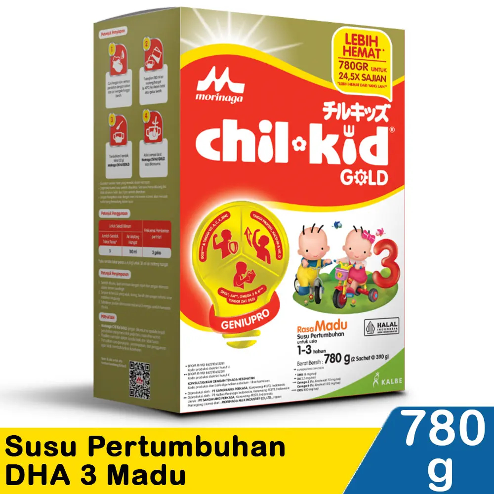 

Morinaga Chil Kid 780gr Vanilla susu pertumbuhan anak 1-3 tahun rasa Vanila