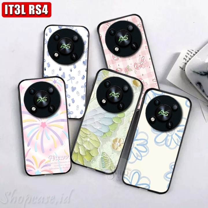 [KC16] Softcase Glass Motif Itel RS4 case glossy Itel RS4 Case Itel RS4 case Itel RS4 kesing Itel RS