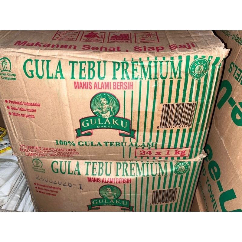 

gulaku premium / gula pasir tebu putih murni kemasan hijau 1kg