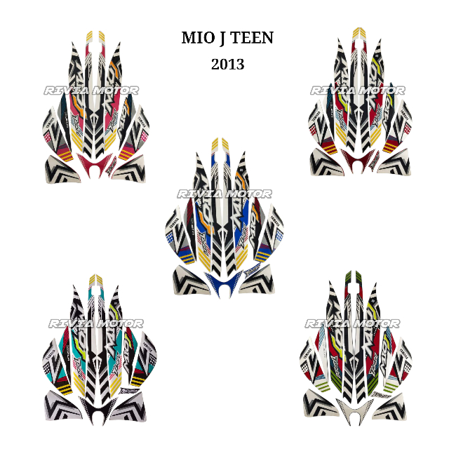 Striping Stiker Motor Mio J Teen 2013
