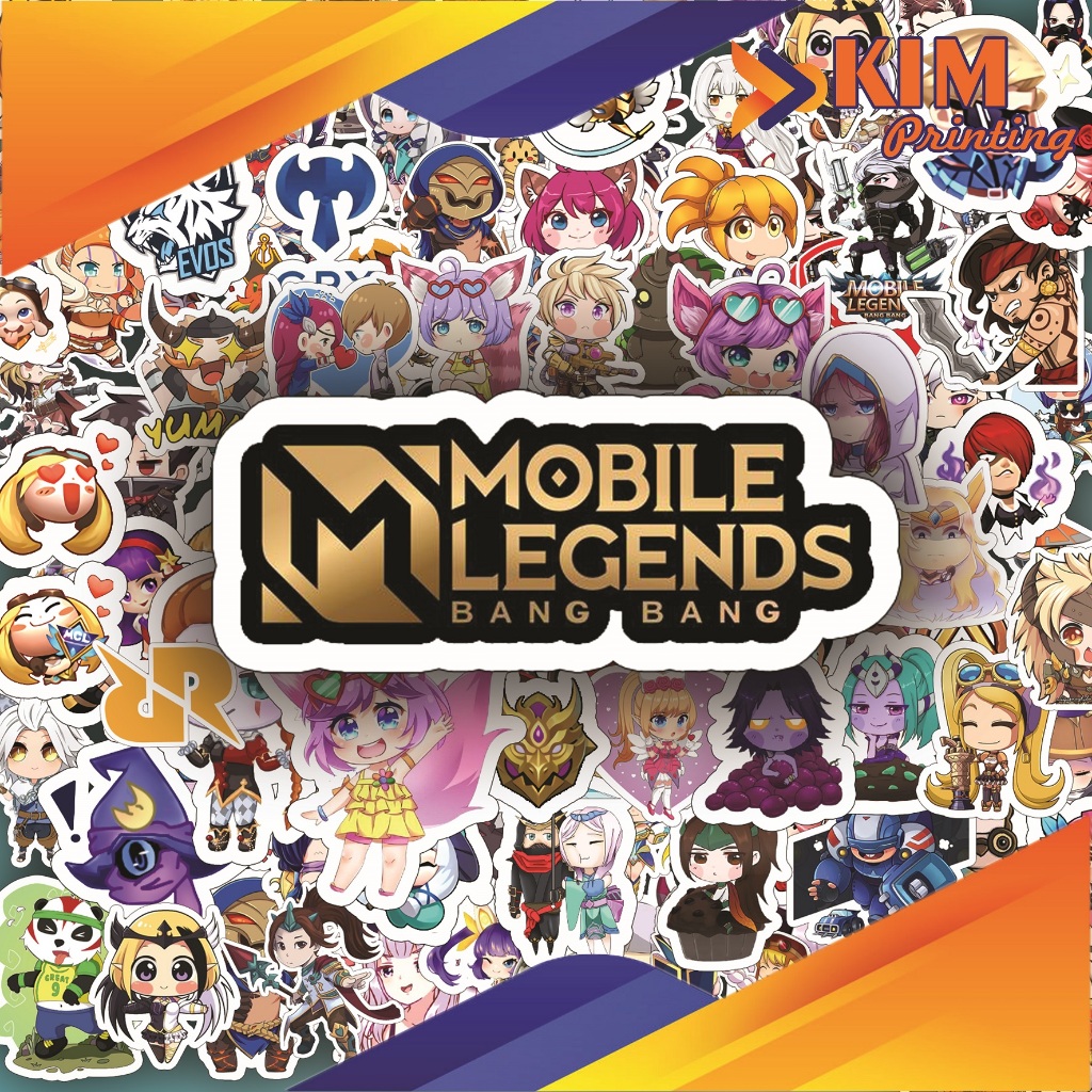 

PAKET 50 PCS STIKER MOBILE LEGENDS UNOFFICIAL MURAH MERIAH