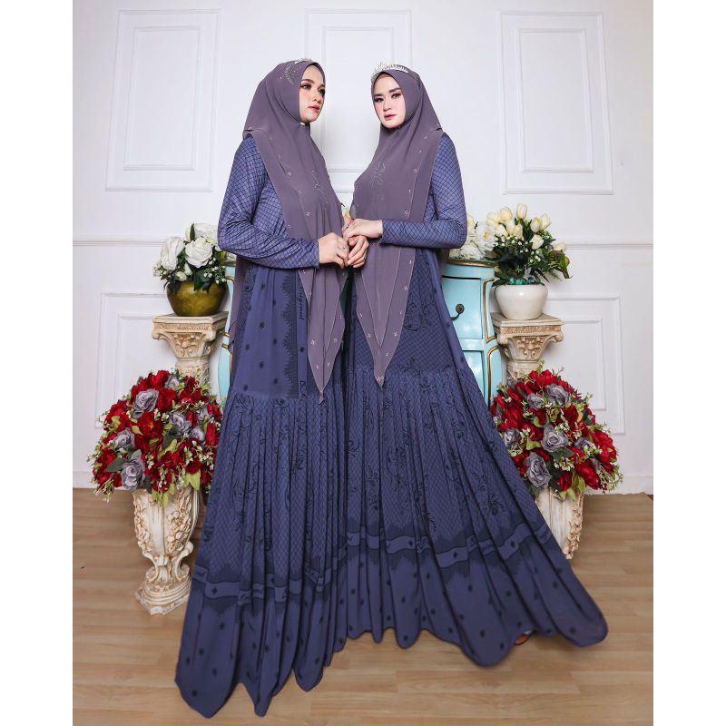 Gamis syar'i SORAYA set hijab by AC Original Collection
