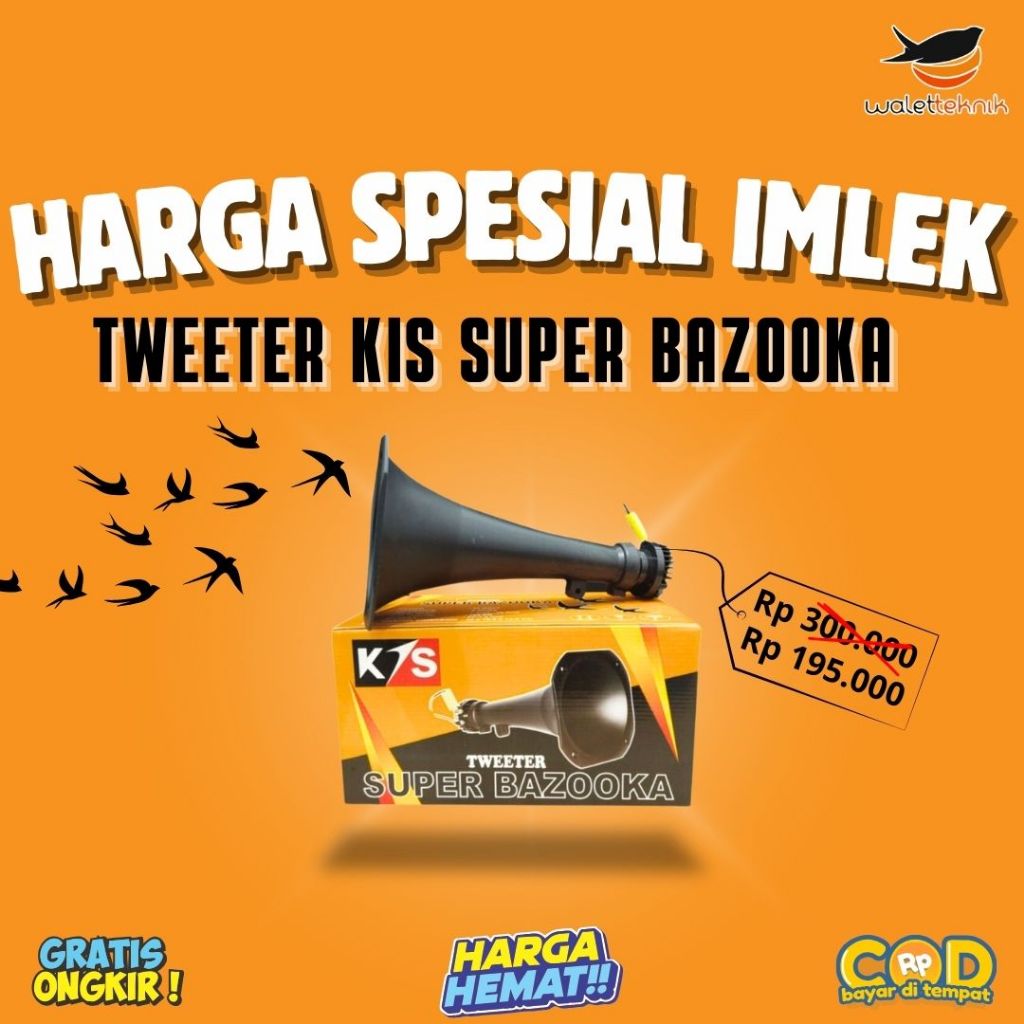 Tweeter Walet KIS Super Bazooka Waterproof Di LMB