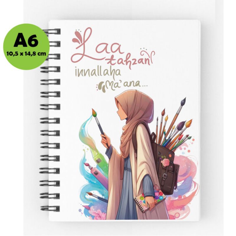 

Notebook Hijaber muslimah Art A5 A6 - 00311