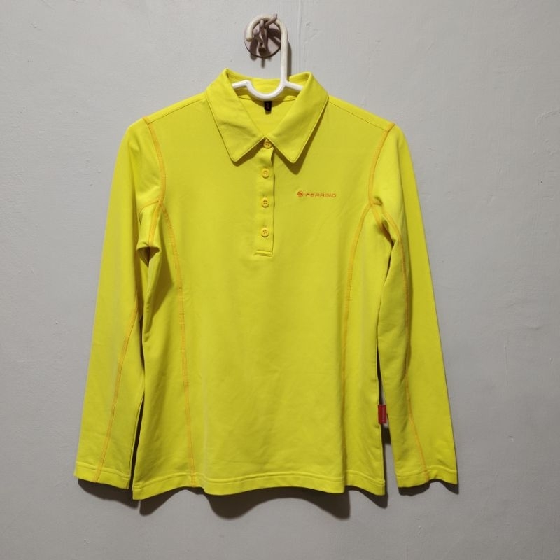 FERRINO polo shirt long hands sportwear / outdoor / polo / baju running / baju olahraga / kaos olahr