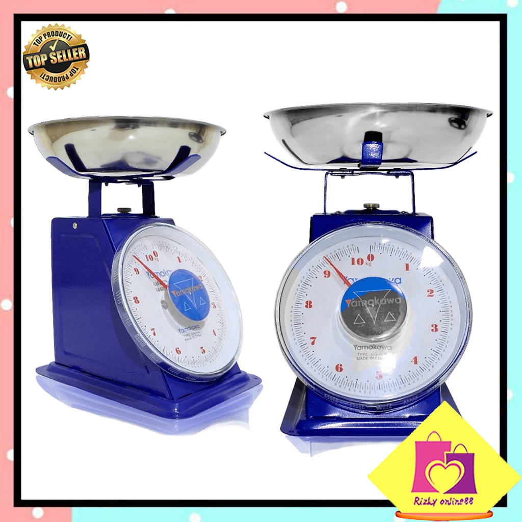 Rizkyonline88 Timbangan Duduk Timbangan Buah Timbangan Analog 5kg 10kg 15kg 20kg Yamakawa