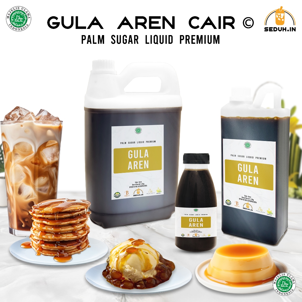 

Brown Sugar Pure liqiud 6,5KG /Gula Aren Cair Premium