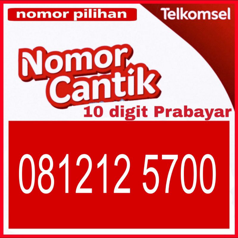 nomor cantik telkomsel 10 digit kartu perdana cantik simpati 10 angka nomer cantik 812125700