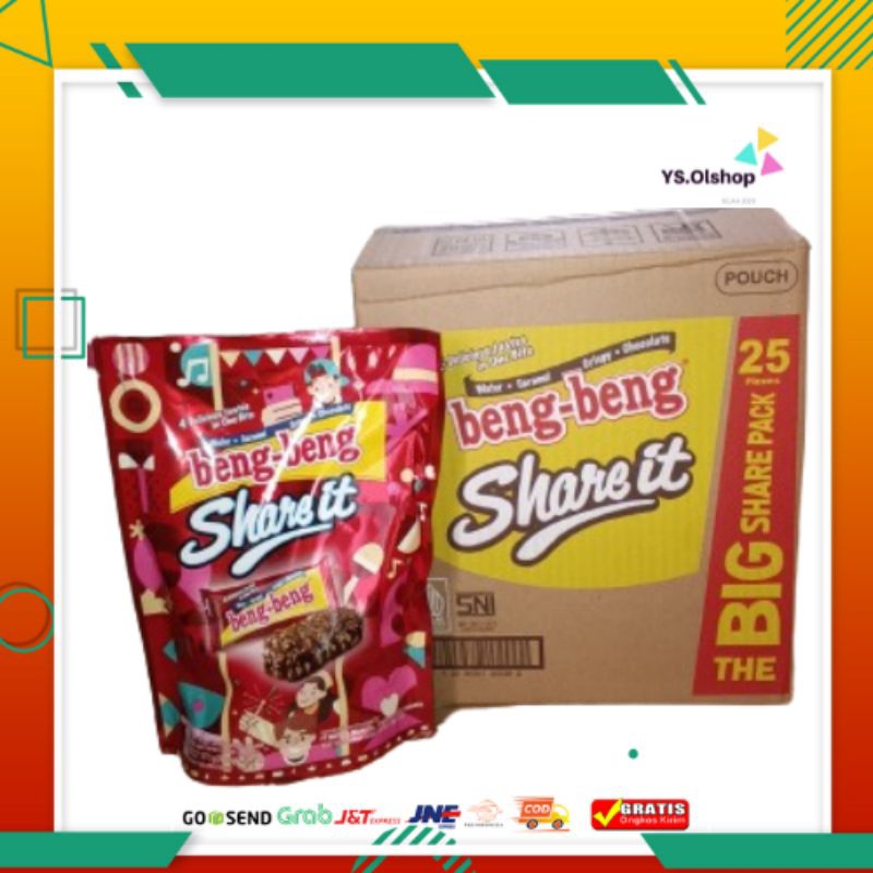 

1 Dus new BENG BENG SHARE IT BIG PACK POUCH Party isi 6 Pouch 237.5 Gr Sereal bersalut cokelat